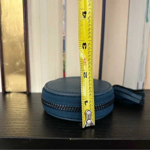 Blue and Beige Patterned Coin Purse/Bag Charm - Picture 9 of 9